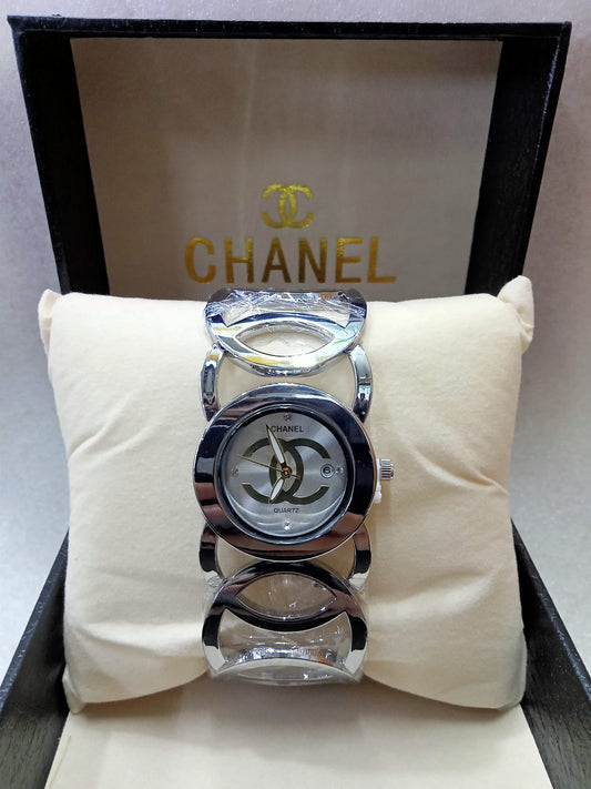 Chanel Chain Strap Watch Gold And Silver For Women