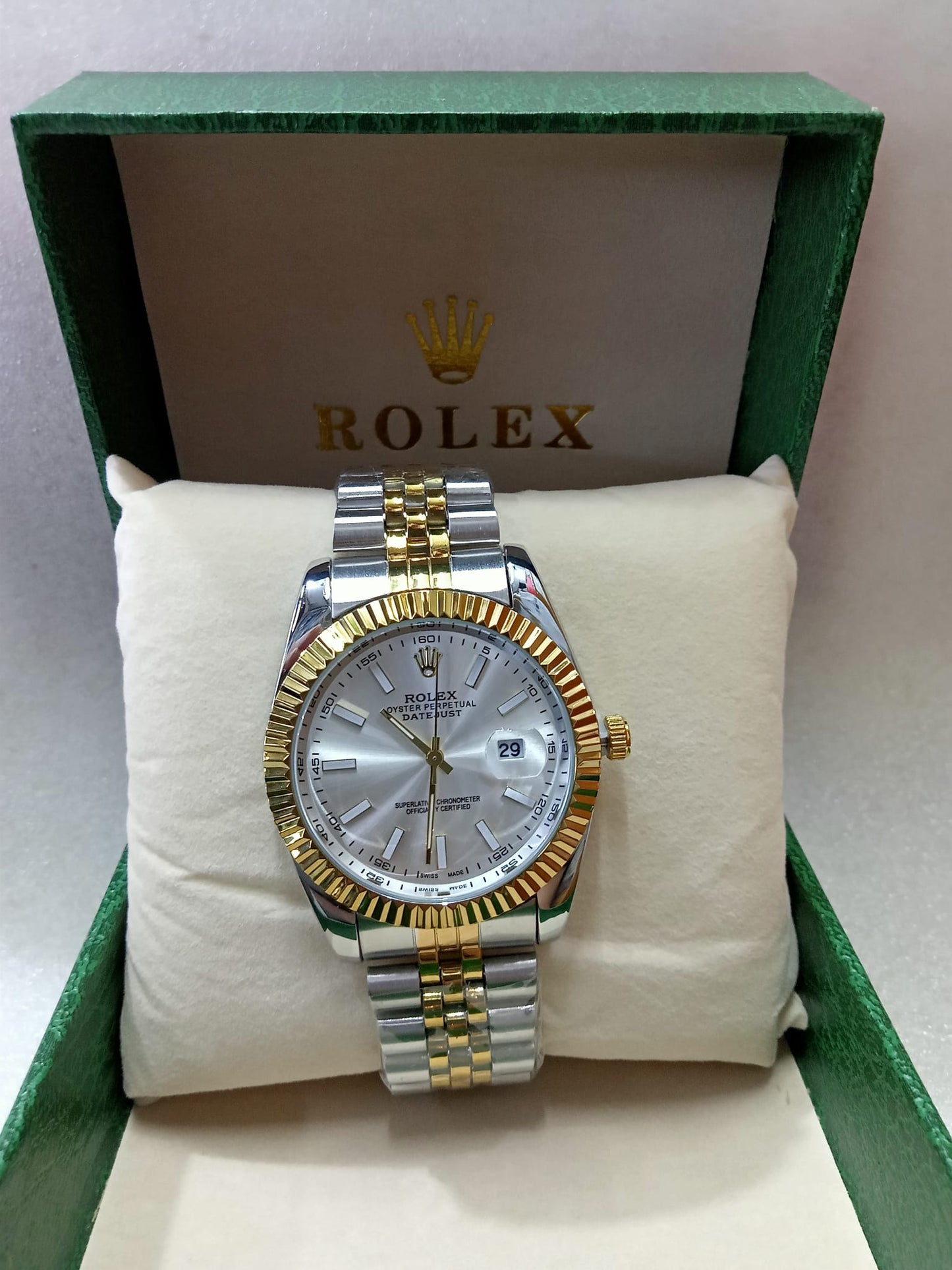 Rolex Gold And Silver Watch For Men