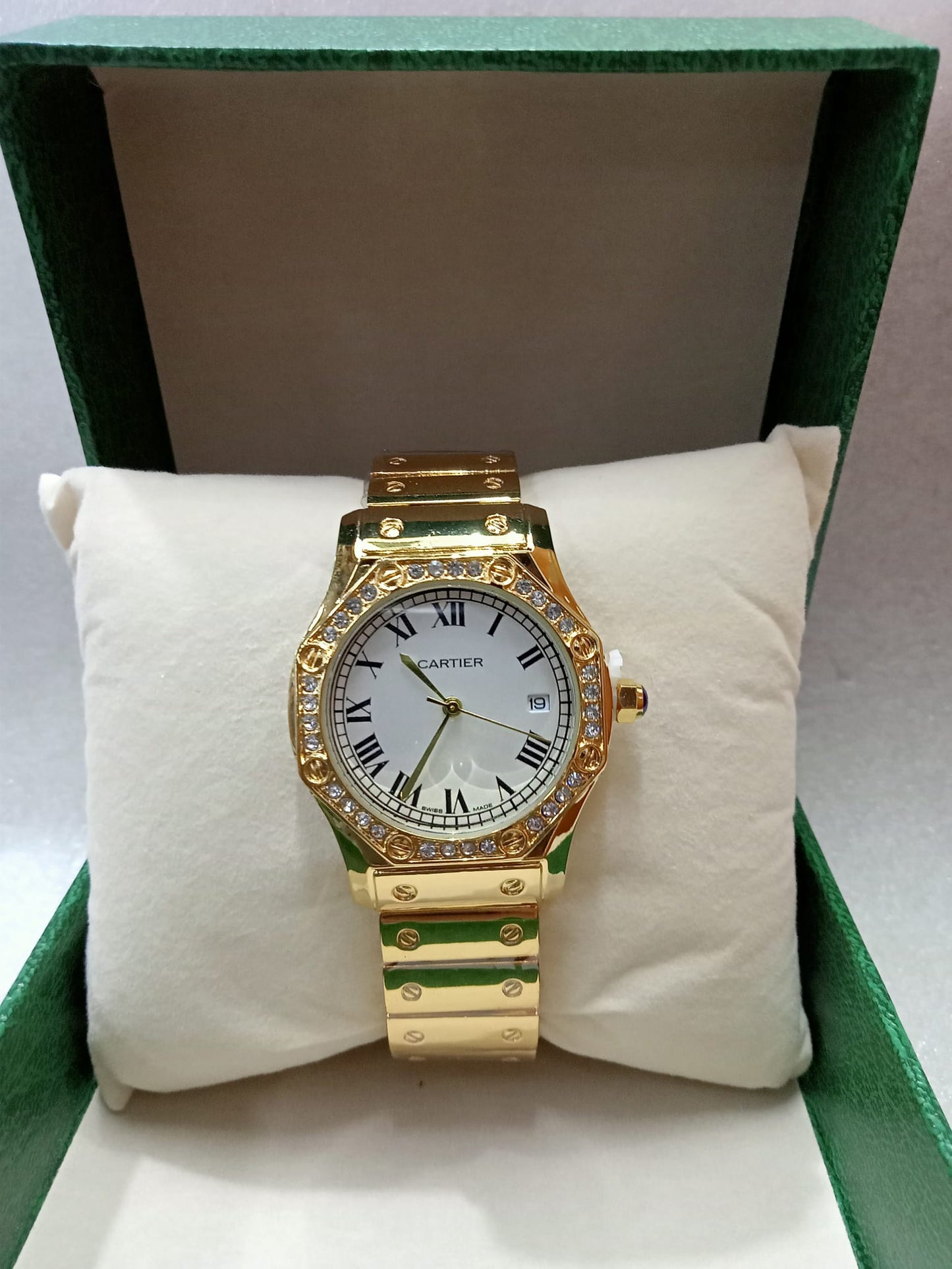 Cartier Gold Watch With Gold For Women