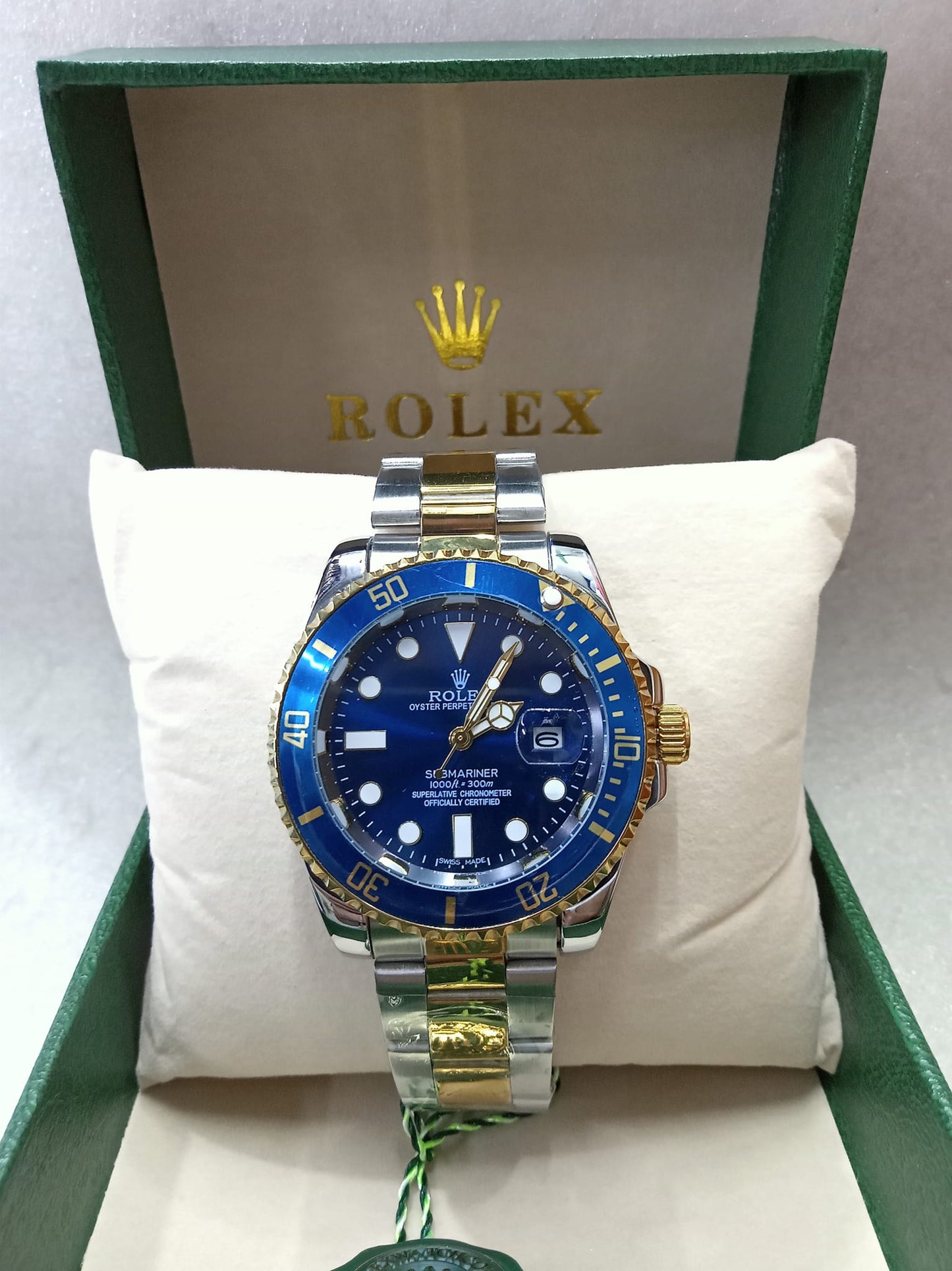 RLX Rotatable Bezel Two-Tone Watch for Men