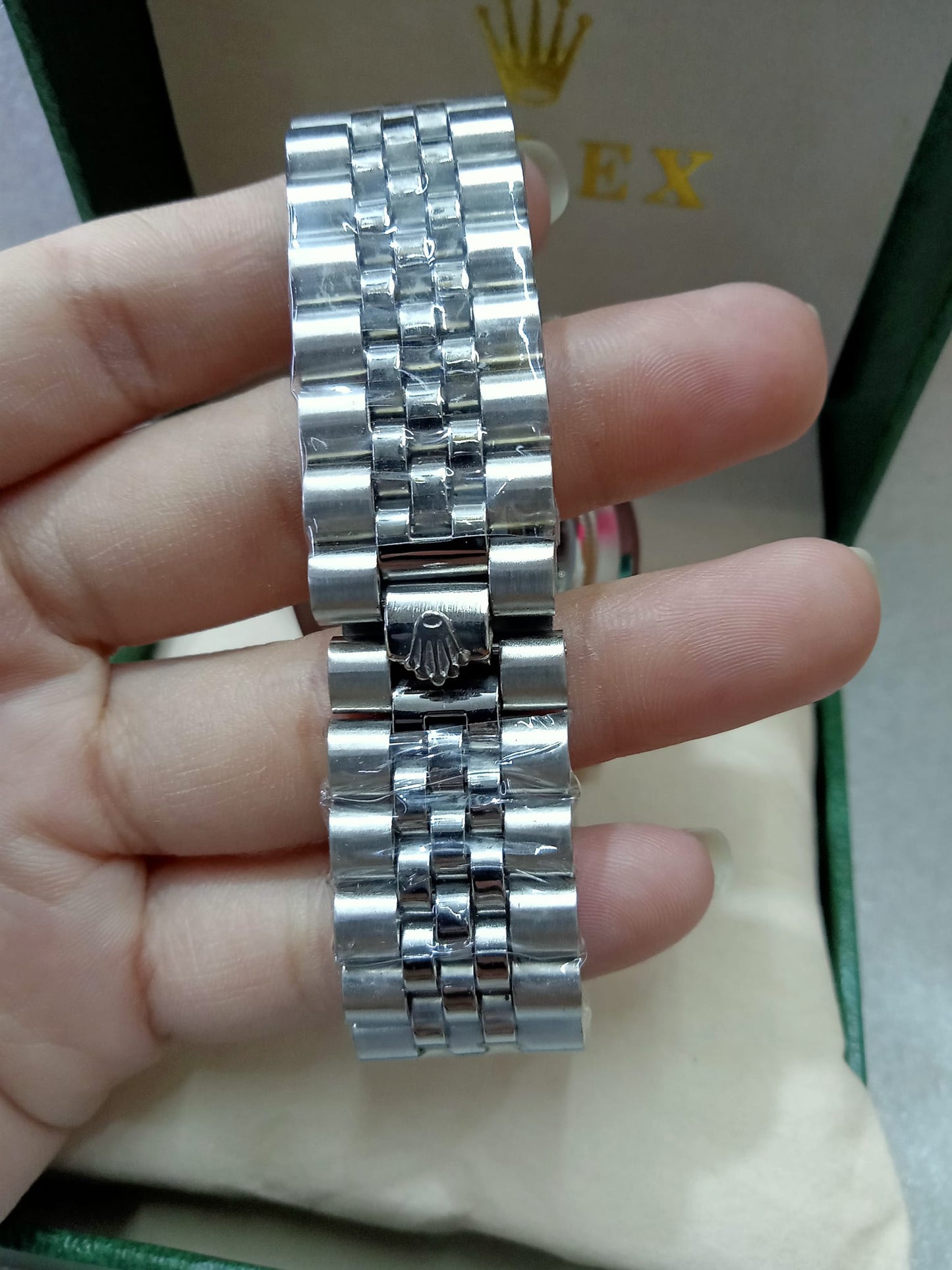 Rolex Datejust Open Back Silver Watch for Men