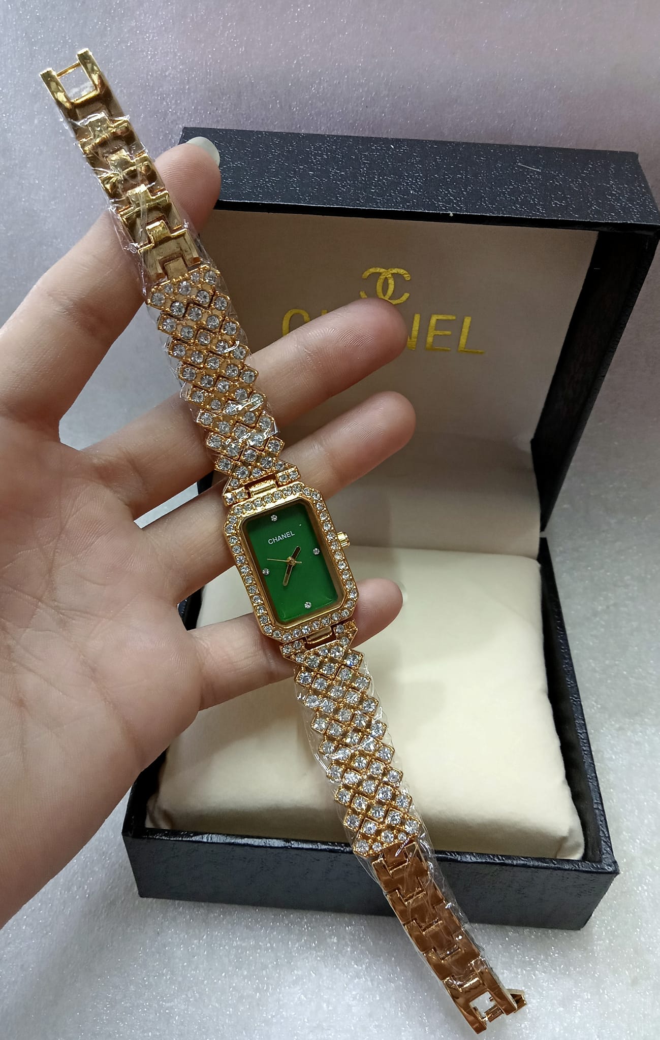 Chanel Square Dial With Diamonds Watch For Women