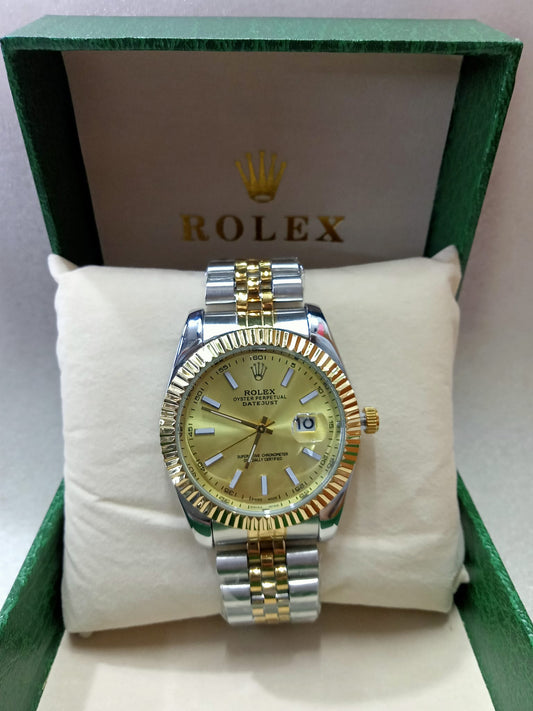 Rolex Gold And Silver Watch For Men