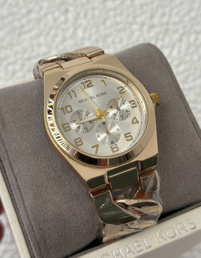 MK Chain Strap Gold Watch for Women