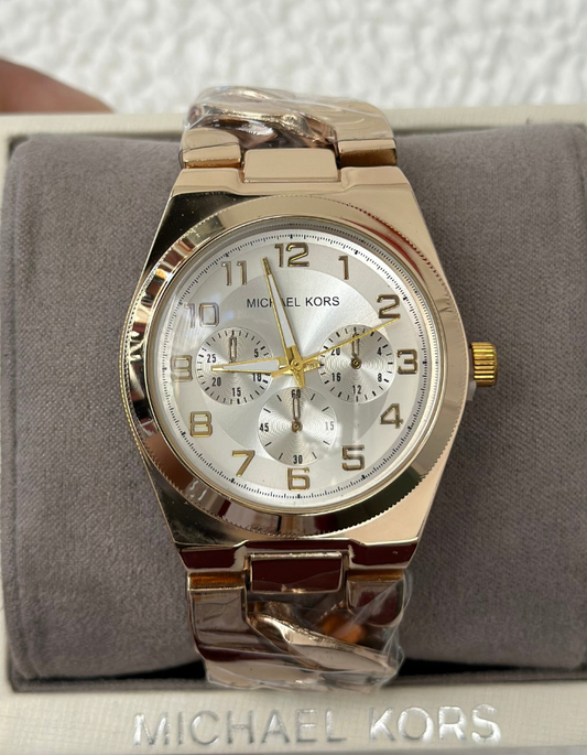 MK Chain Strap Gold Watch for Women