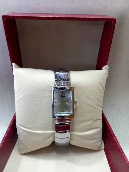 Dior Square Dial Gold Watch For Women
