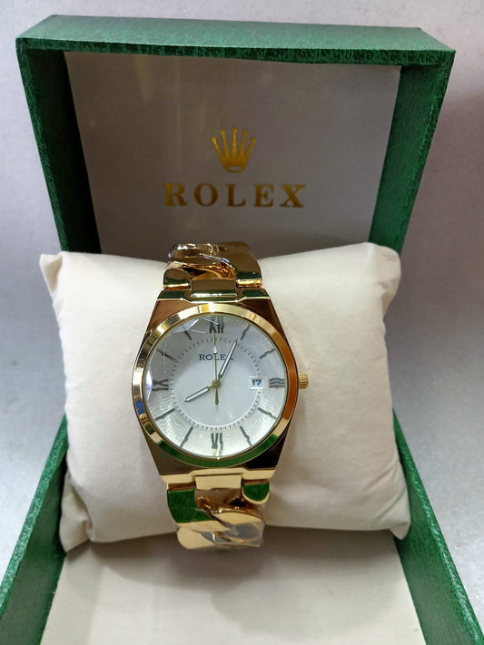 Rolex Big Face Gold Watch For Women