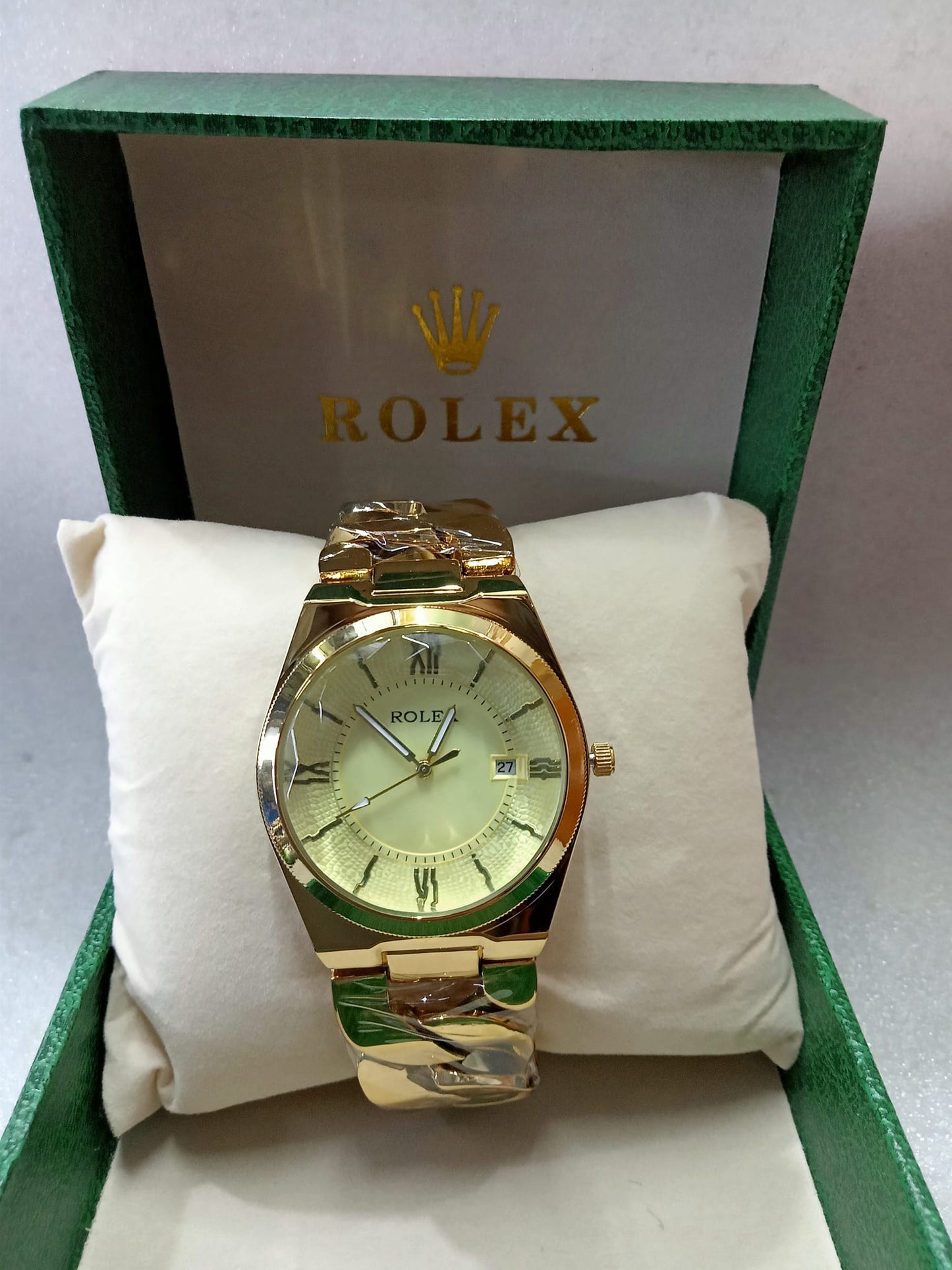 Rolex Big Face Gold Watch For Women