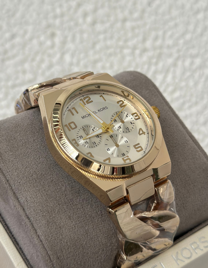 MK Chain Strap Gold Watch for Women