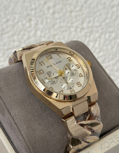 MK Chain Strap Gold Watch for Women