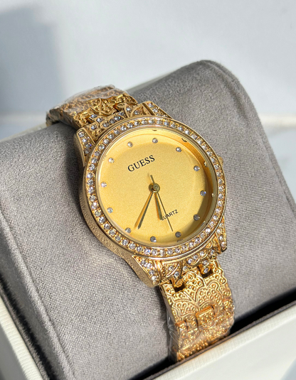 Guess Gold Watch for Women with Stone
