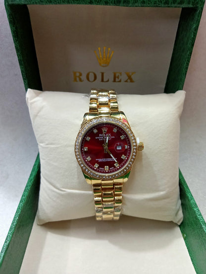 Rolex Big Face Silver And Gold