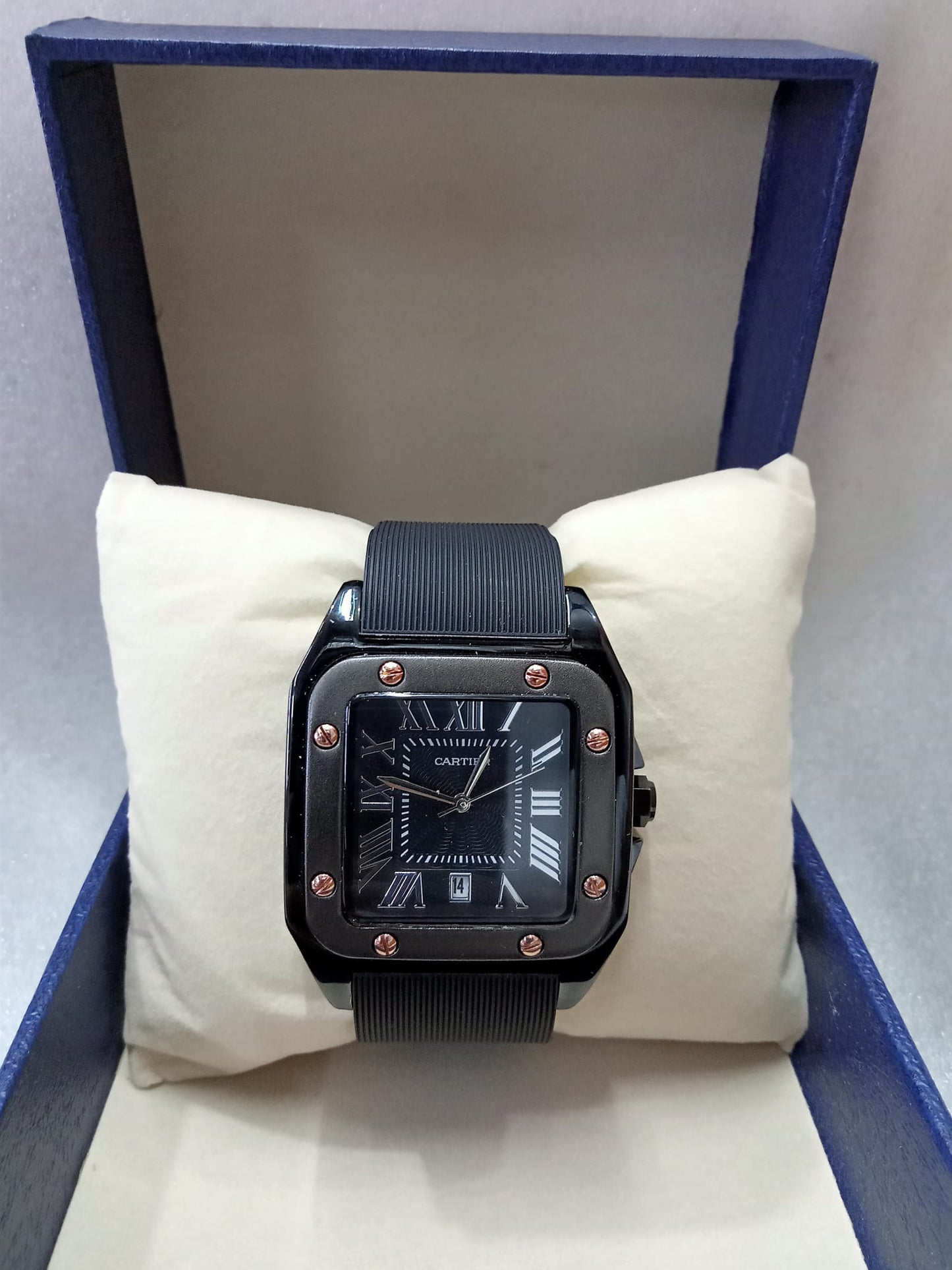 Cartier Watch for Men Rubber Strap
