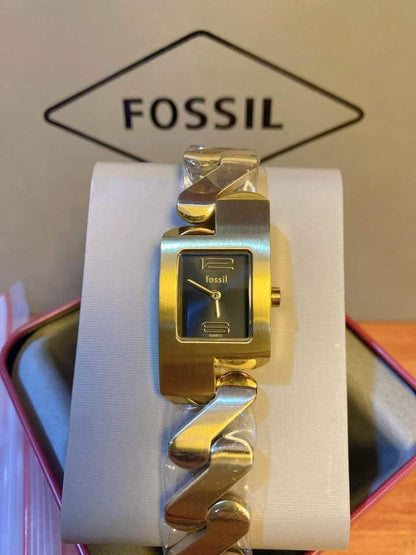 Fossil Zigzag Gold Watch for Women