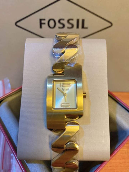Fossil Zigzag Gold Watch for Women