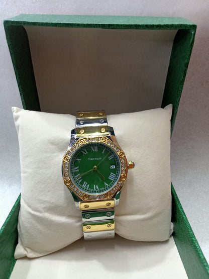 Small Face Watch With Diamond
