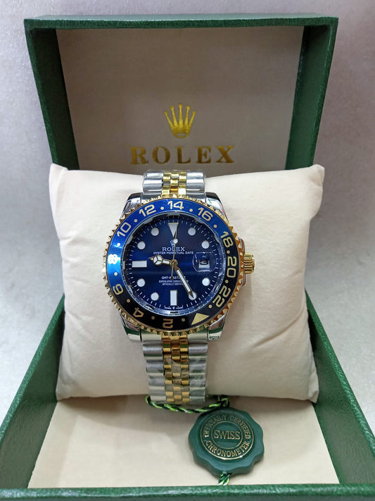 RLX Rotatable Bezel Two-Tone Watch for Men