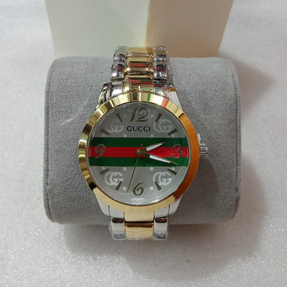 Gucci Printed Dial Gold Watch for Women