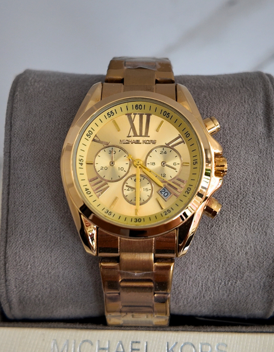MK Gold Dial Watch for Women