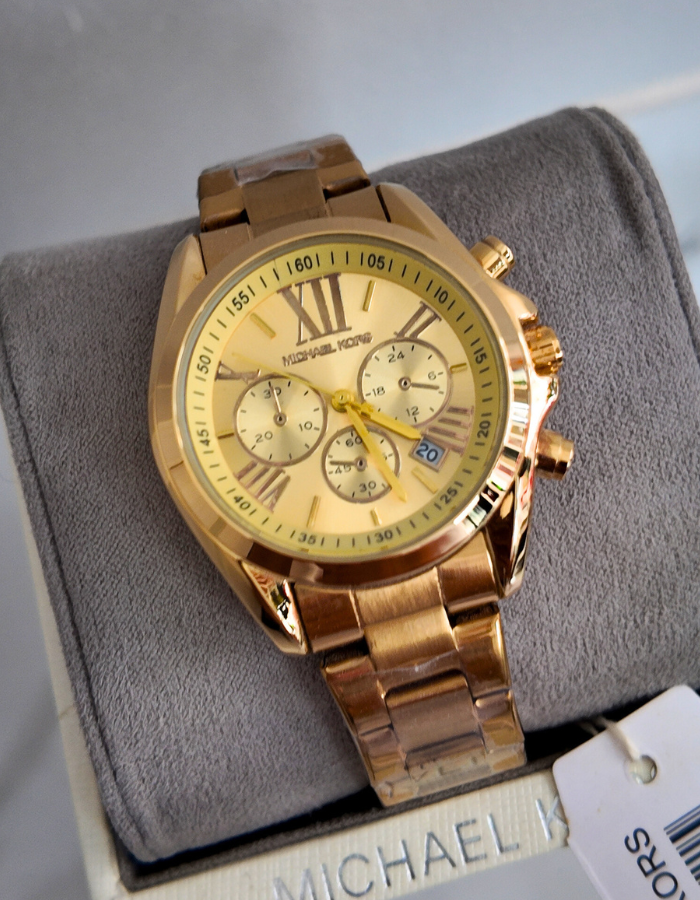 MK Gold Dial Watch for Women