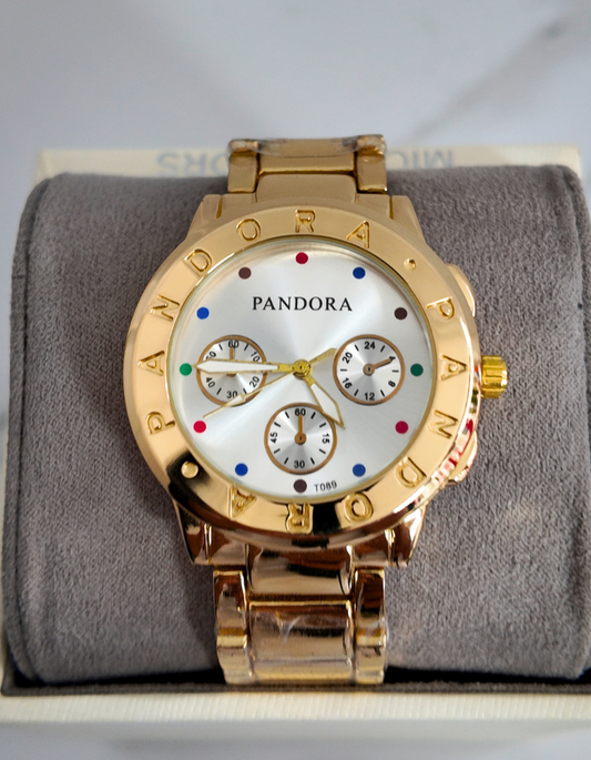 Pandora Gold Watch for Men and Women