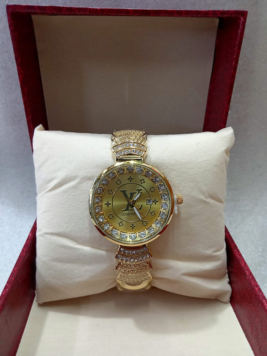 Louis Vuitton Watch With Diamond