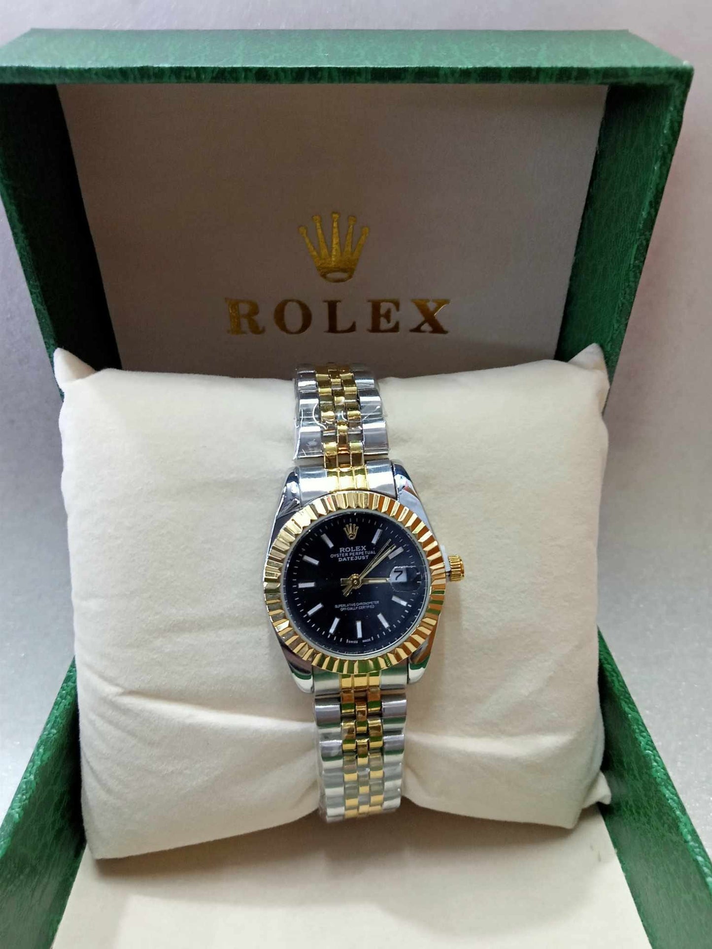 Rolex Gold Silver Watches For Women