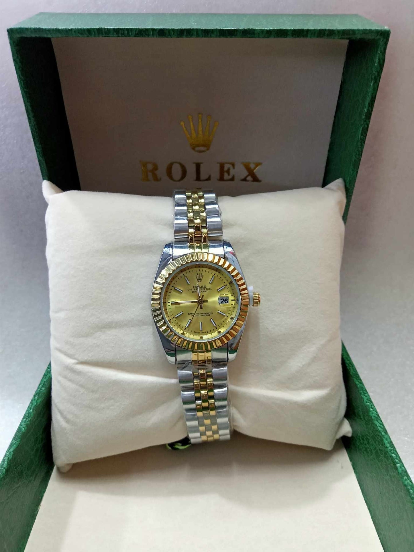 Rolex Gold Silver Watches For Women
