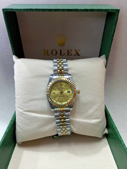 Rolex Gold Silver Watches For Women