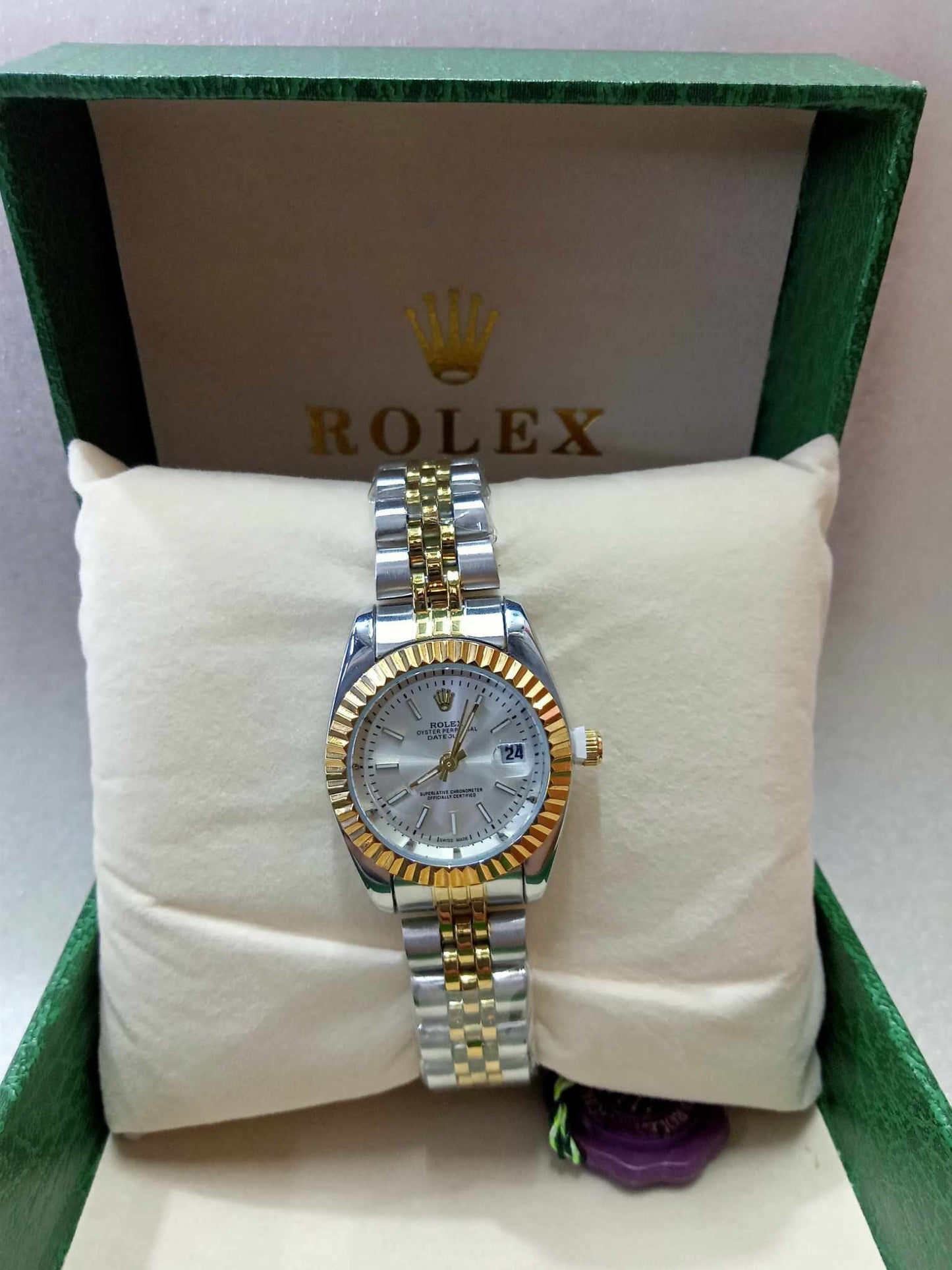 Rolex Gold Silver Watches For Women