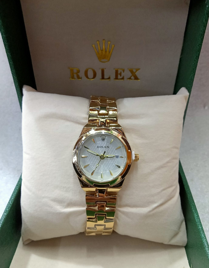 Rolex Small Face Gold Watch for Women