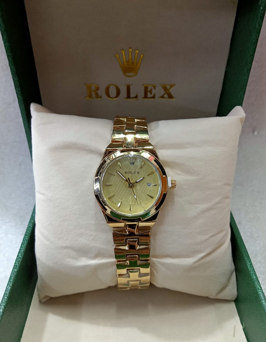 Rolex Small Face Gold Watch for Women